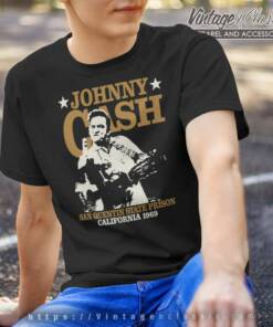 Johnny Cash San Quentin Stars T Shirt