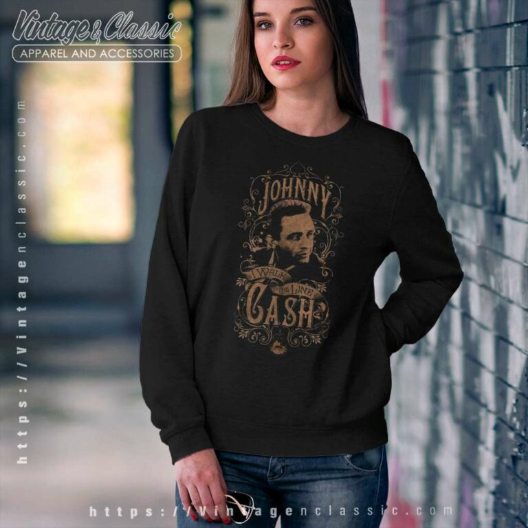 Johnny Cash Shirt I Walk The Line Sweatshirt Johnny Cash Shirt I Walk The Line Sweatshirt
