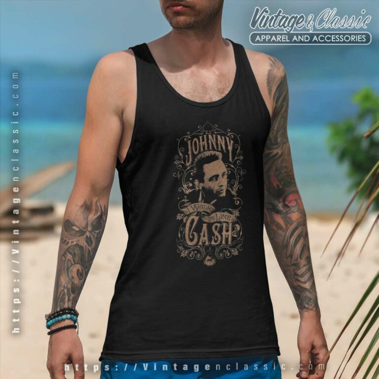 Johnny Cash Shirt I Walk The Line Tank Top Racerback Johnny Cash Shirt I Walk The Line Tank Top Racerback