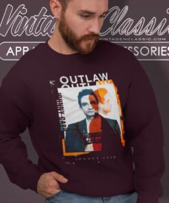 Johnny Cash Shirt Outlaw Mugshot 50s Rockabilly Classic Rock Sweatshirt 1