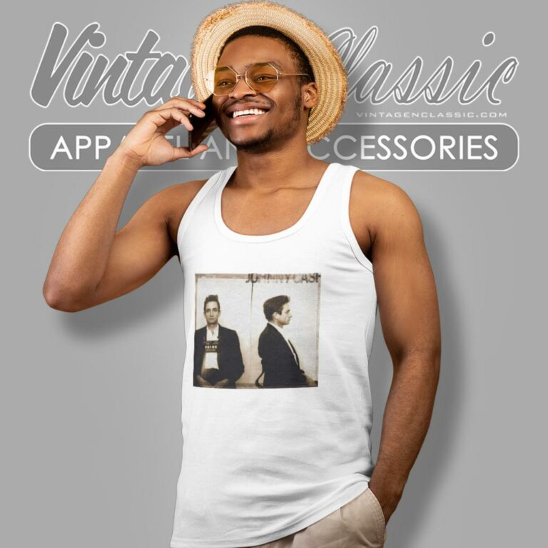Johnny Cash Shirt Popular Mugshot Photograph Tank Top Racerback Johnny Cash Shirt Popular Mugshot Photograph Tank Top Racerback
