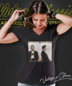 Johnny Cash Shirt Popular Mugshot Photograph V Neck TShirt