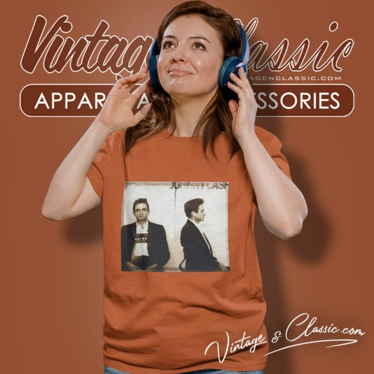 Johnny Cash Shirt Popular Mugshot Photograph Women T Shirt Johnny Cash Shirt Popular Mugshot Photograph Women T Shirt