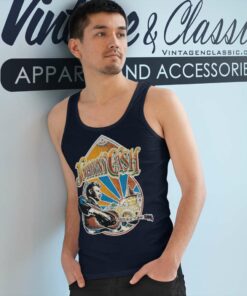 Johnny Cash Sunshine Tank Top Racerback