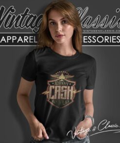 Johnny Cash The Man In Black Vintage Women T Shirt 1