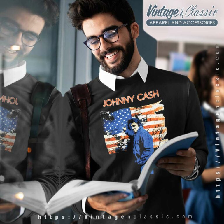 Johnny Cash Usa Flag Sweatshirt Johnny Cash Usa Flag Sweatshirt