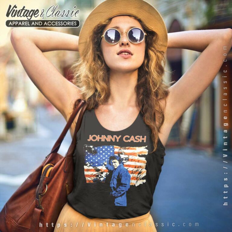 Johnny Cash Usa Flag Tank Top Racerback Johnny Cash Usa Flag Tank Top Racerback