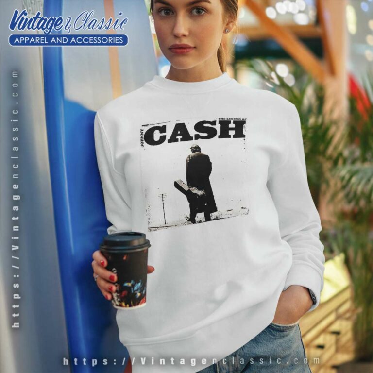 Johnny Cash Walking Legend Sweatshirt Johnny Cash Walking Legend Sweatshirt