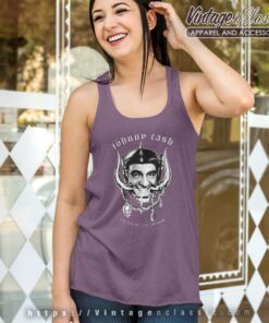 Johnny Cash X Motorhead No Sleep Til Folsom Tank Top Racerback