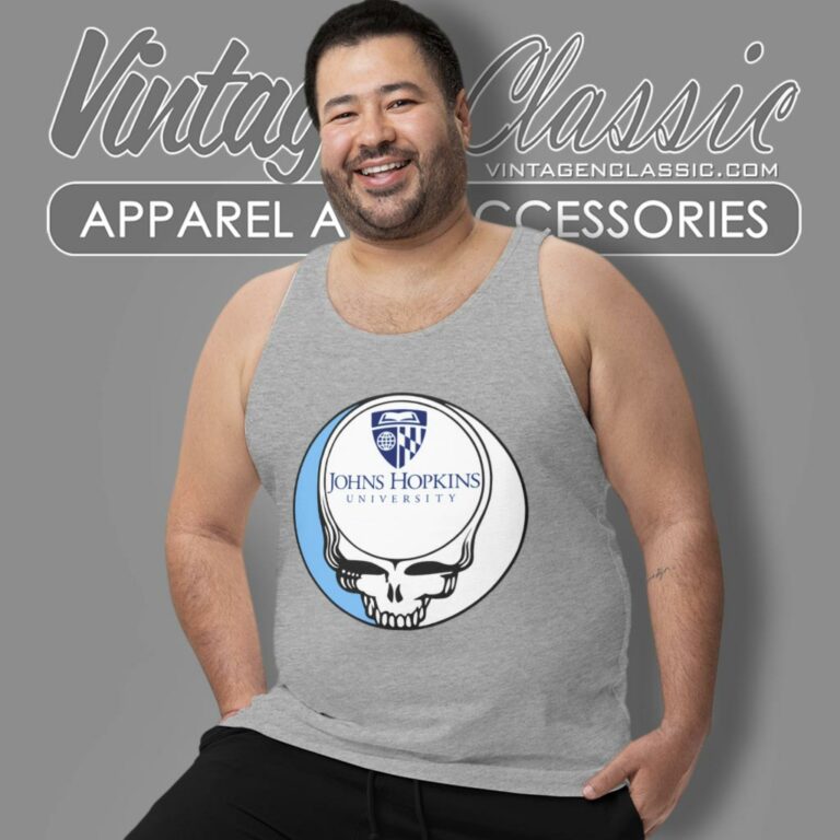 Johns Hopkins University Grateful Dead Steal Face Tank Top Racerback Johns Hopkins University Grateful Dead Steal Face Tank Top Racerback