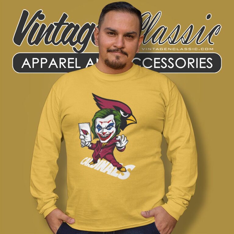 Joker Arizona Cardinals Shirt Long Sleeve Tee Joker Arizona Cardinals Shirt Long Sleeve Tee