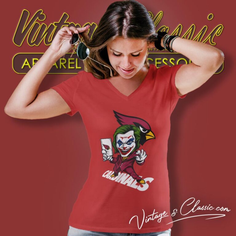 Joker Arizona Cardinals Shirt V Neck TShirt Joker Arizona Cardinals Shirt V Neck TShirt