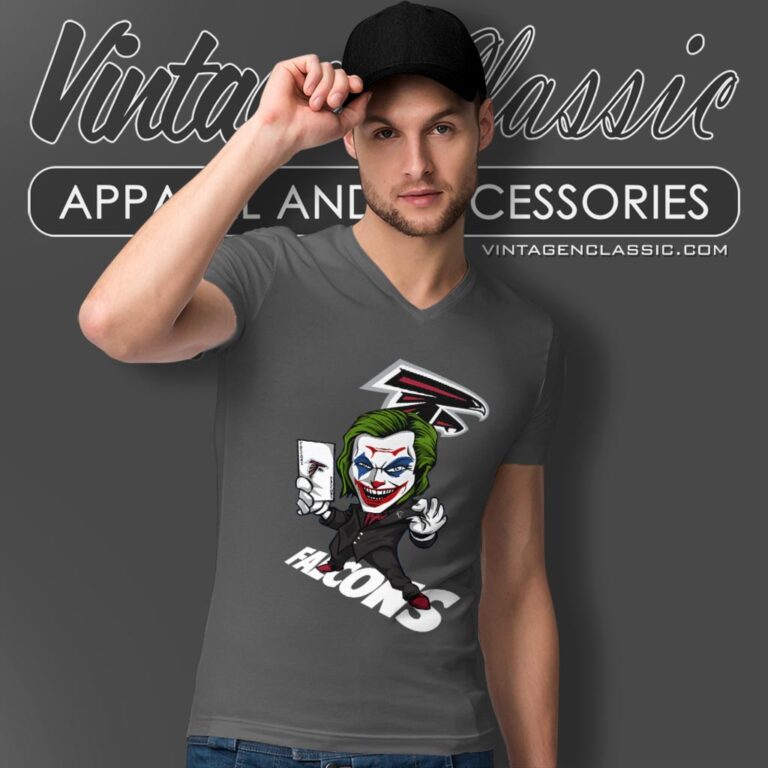 Joker Atlanta Falcons Shirt V Neck TShirt Joker Atlanta Falcons Shirt V Neck TShirt