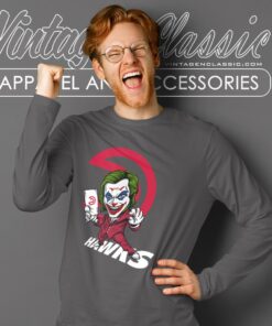 Joker Atlanta Hawks Shirt 2 Joker Atlanta Hawks Shirt Long Sleeve Tee