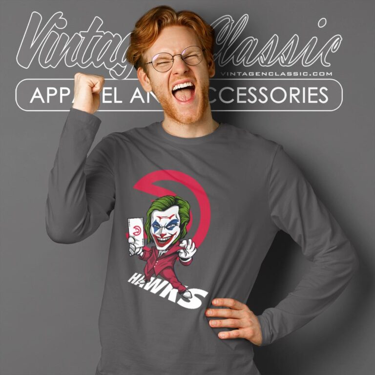 Joker Atlanta Hawks Shirt Long Sleeve Tee Joker Atlanta Hawks Shirt Long Sleeve Tee