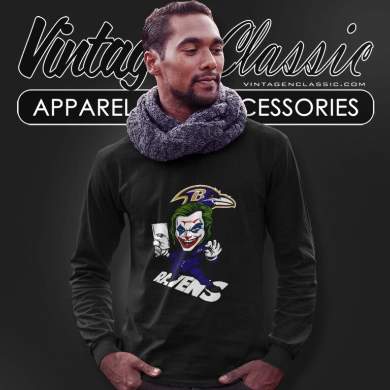 Joker Baltimore Ravens Shirt Long Sleeve Tee Joker Baltimore Ravens Shirt Long Sleeve Tee