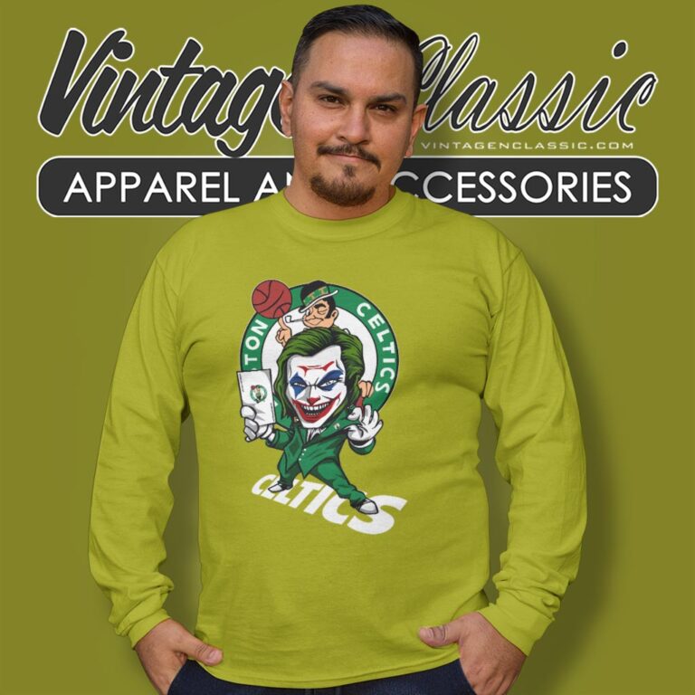 Joker Boston Celtics Shirt Long Sleeve Tee Joker Boston Celtics Shirt Long Sleeve Tee