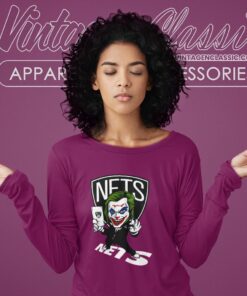Joker Brooklyn Nets Shirt 1 Joker Brooklyn Nets Shirt Long Sleeve Tee