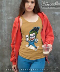 Joker Carolina Panthers Shirt Tank Top Racerback