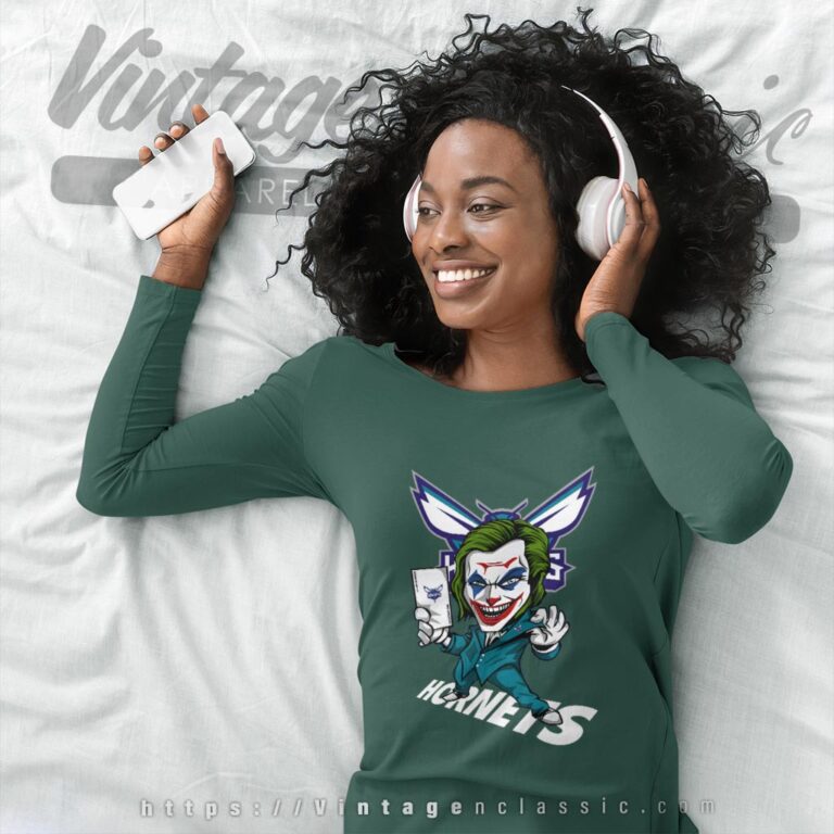 Joker Charlotte Hornets Shirt Long Sleeve Tee Joker Charlotte Hornets Shirt Long Sleeve Tee