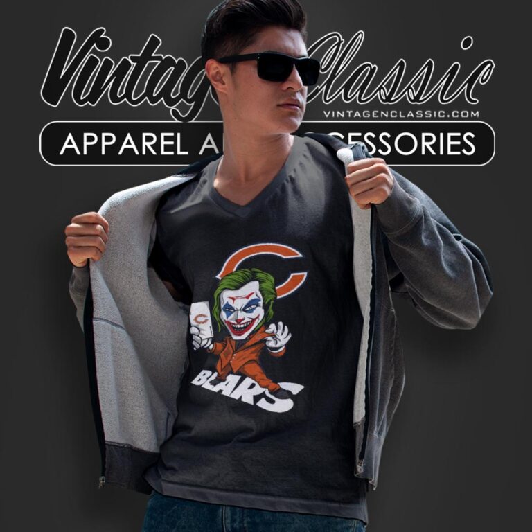 Joker Chicago Bears Shirt V Neck TShirt Joker Chicago Bears Shirt V Neck TShirt