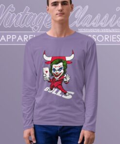 Joker Chicago Bulls Shirt 2 Joker Chicago Bulls Shirt Long Sleeve Tee