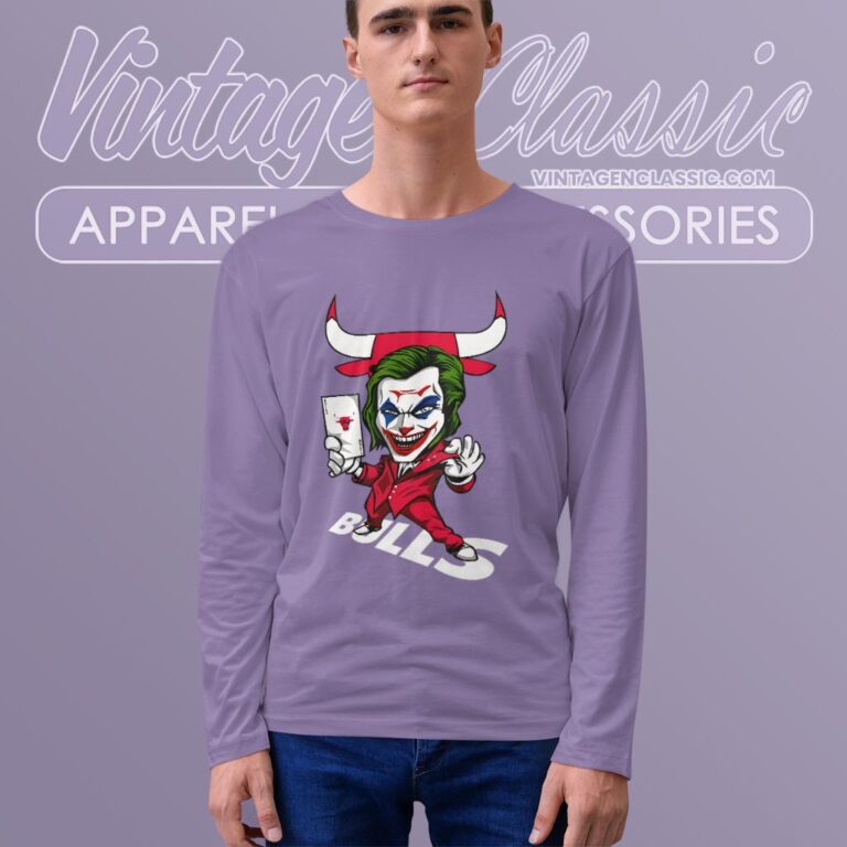 Joker Chicago Bulls Shirt Long Sleeve Tee Joker Chicago Bulls Shirt Long Sleeve Tee