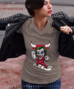 Joker Chicago Bulls Shirt 5 Joker Chicago Bulls Shirt V Neck TShirt