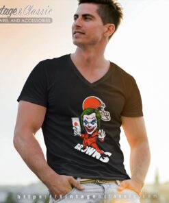 Joker Cleveland Browns Shirt V Neck TShirt