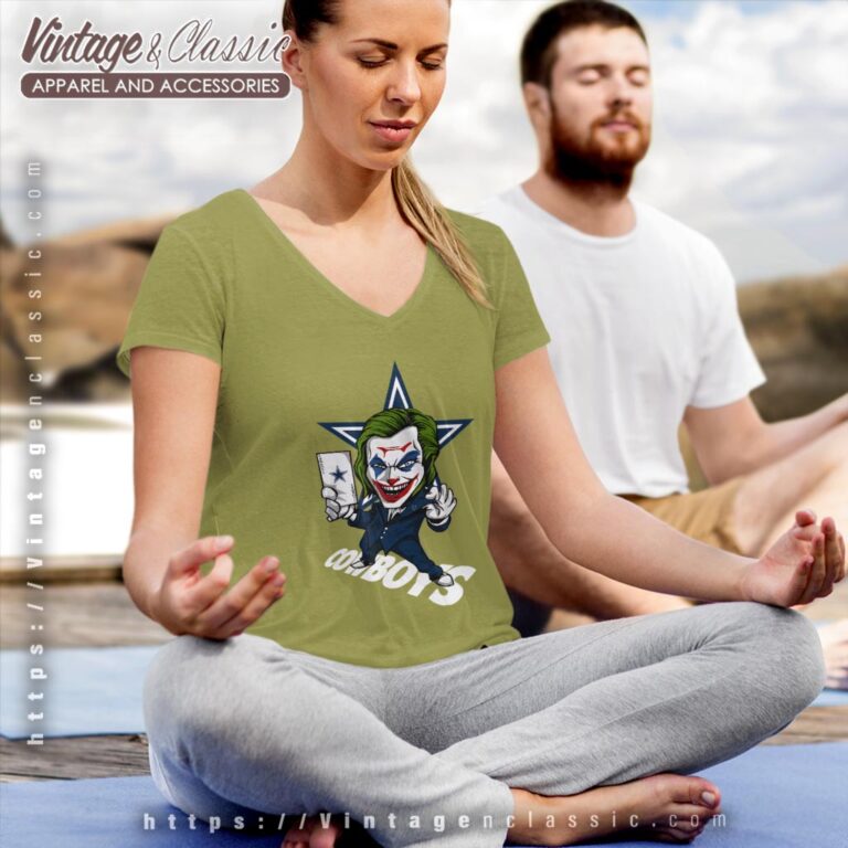 Joker Dallas Cowboys Shirt V Neck TShirt Joker Dallas Cowboys Shirt V Neck TShirt