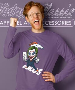 Joker Denver Broncos Shirt Long Sleeve Tee