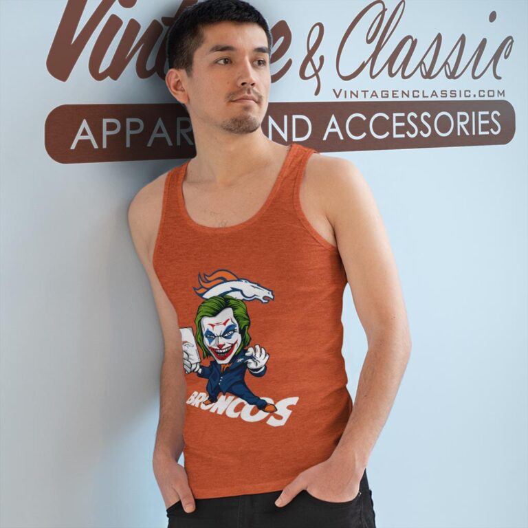 Joker Denver Broncos Shirt Tank Top Racerback Joker Denver Broncos Shirt Tank Top Racerback