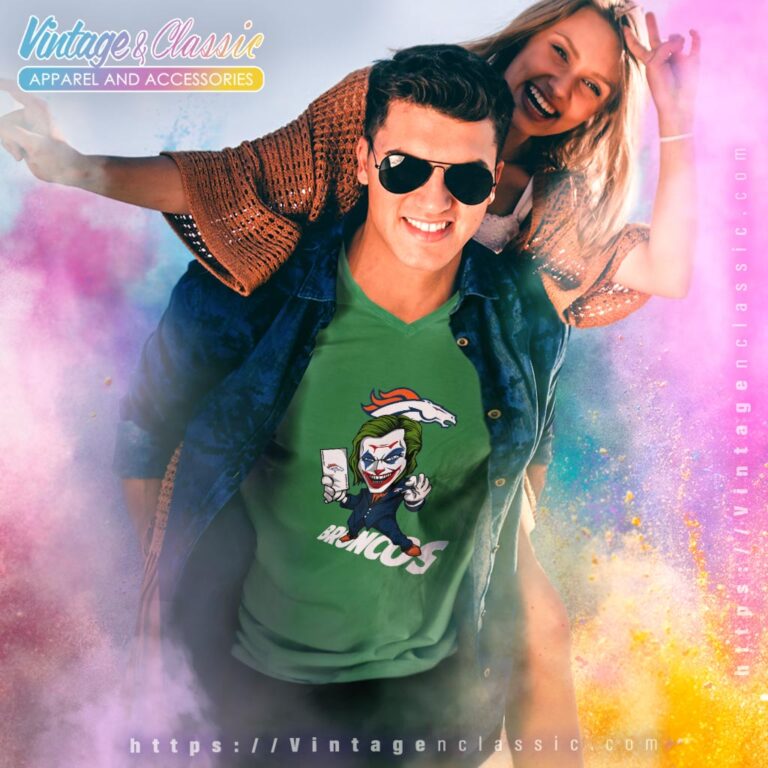 Joker Denver Broncos Shirt V Neck TShirt Joker Denver Broncos Shirt V Neck TShirt