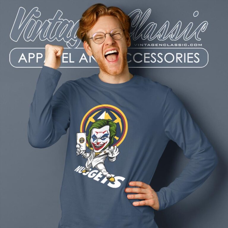 Joker Denver Nuggets Shirt Long Sleeve Tee Joker Denver Nuggets Shirt Long Sleeve Tee