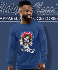 Joker Detroit Pistons Shirt 1 Joker Detroit Pistons Shirt Long Sleeve Tee