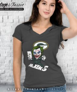 Joker Green Bay Packers Shirt V Neck TShirt