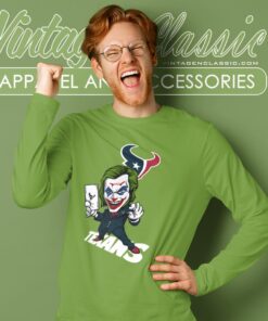 Joker Houston Texans Shirt Long Sleeve Tee