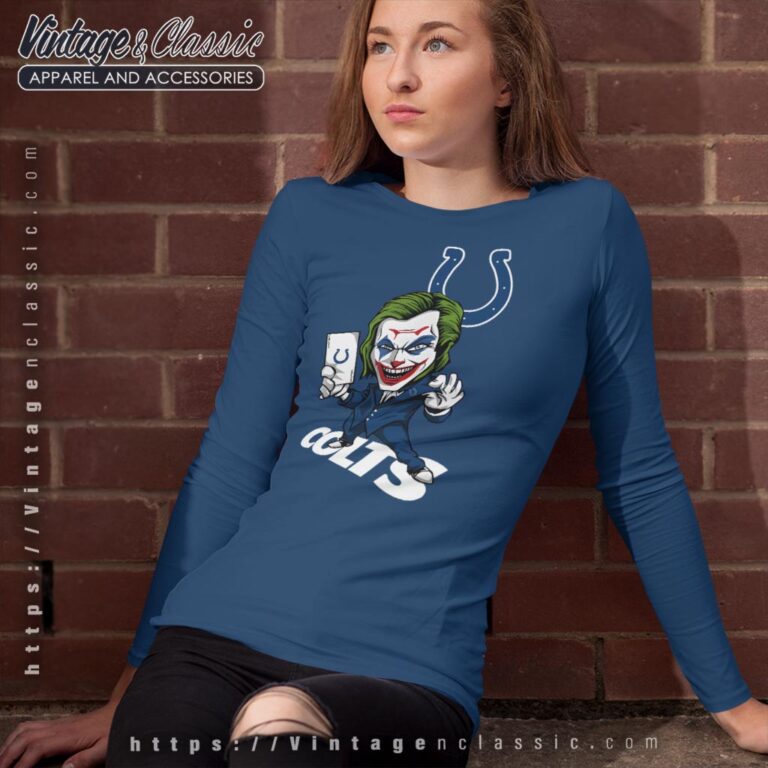 Joker Indianapolis Colts Shirt Long Sleeve Tee Joker Indianapolis Colts Shirt Long Sleeve Tee
