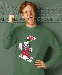 Joker Kansas City Chiefs Shirt Long Sleeve Tee