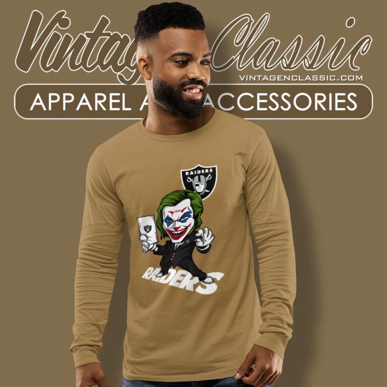 Joker Las Vegas Raiders Shirt Long Sleeve Tee Joker Las Vegas Raiders Shirt Long Sleeve Tee