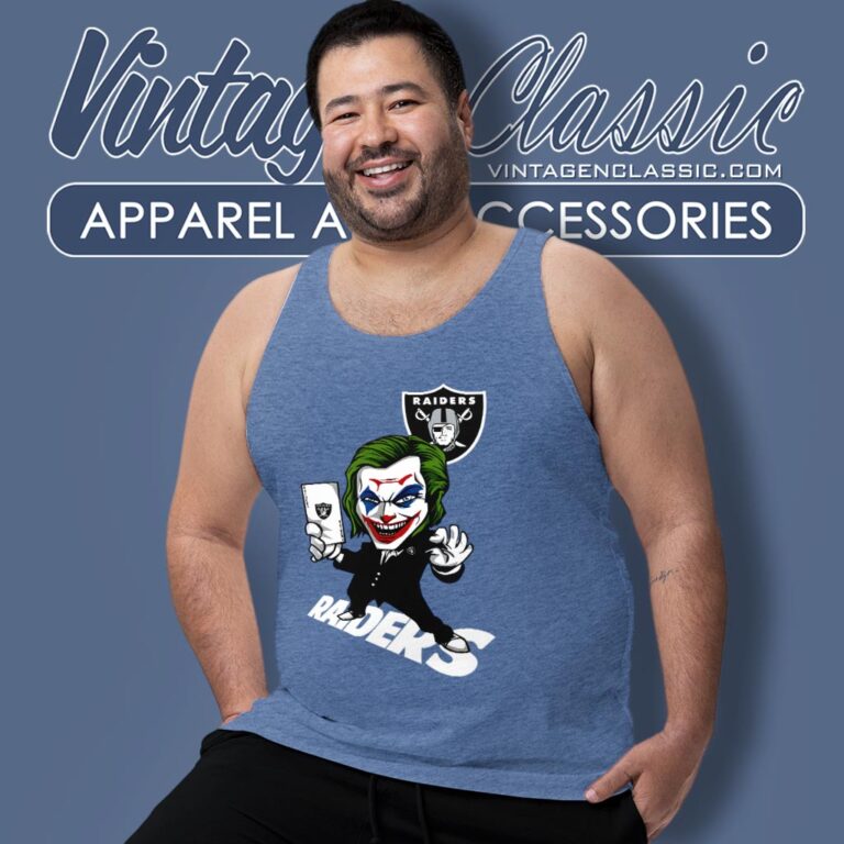 Joker Las Vegas Raiders Shirt Tank Top Racerback Joker Las Vegas Raiders Shirt Tank Top Racerback