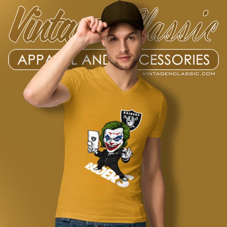 Joker Las Vegas Raiders Shirt V Neck TShirt Joker Las Vegas Raiders Shirt V Neck TShirt