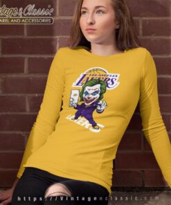 Joker Los Angeles Lakers Shirt 2 Joker Los Angeles Lakers Shirt Long Sleeve Tee
