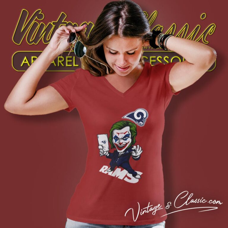 Joker Los Angeles Rams Shirt V Neck TShirt Joker Los Angeles Rams Shirt V Neck TShirt
