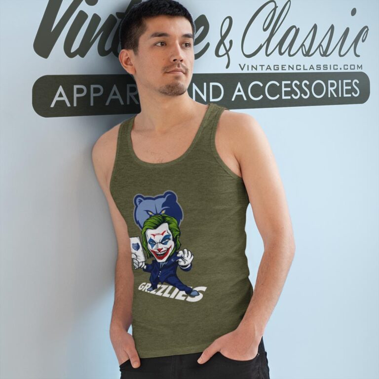 Joker Memphis Grizzlies Shirt Tank Top Racerback Joker Memphis Grizzlies Shirt Tank Top Racerback