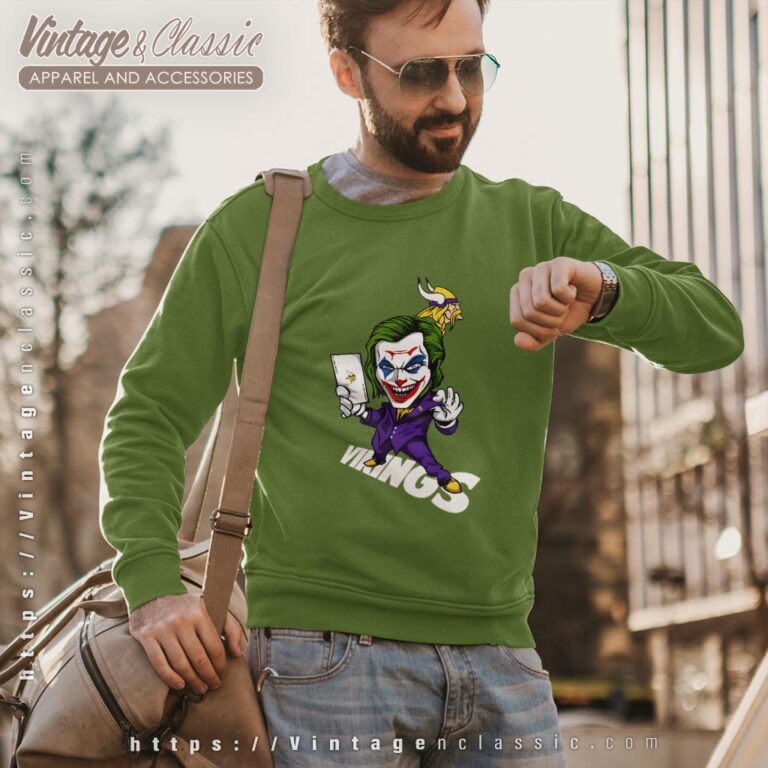 Joker Minnesota Vikings Shirt Sweatshirt Joker Minnesota Vikings Shirt Sweatshirt