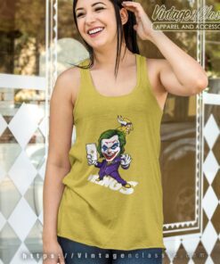 Joker Minnesota Vikings Shirt Tank Top Racerback