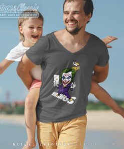 Joker Minnesota Vikings Shirt V Neck TShirt