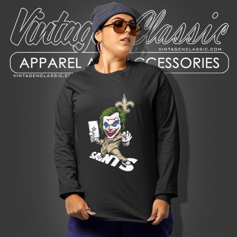 Joker New Orleans Saints Shirt Long Sleeve Tee Joker New Orleans Saints Shirt Long Sleeve Tee