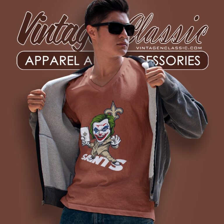 Joker New Orleans Saints Shirt V Neck TShirt Joker New Orleans Saints Shirt V Neck TShirt